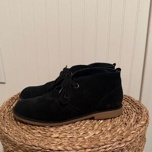 Lucky Brand Black Suede Ankle Boots - 6 - Great Condition